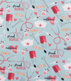 Coffee & Scrubs Blizzard Fleece Fabric