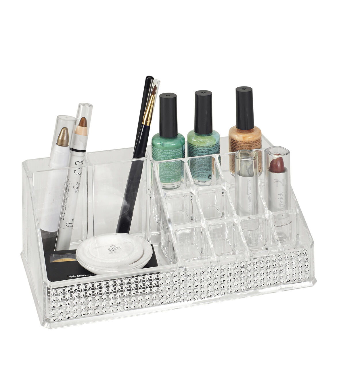 Laura Ashley 9 Plastic 16 Section Cosmetic & Jewelry Holder