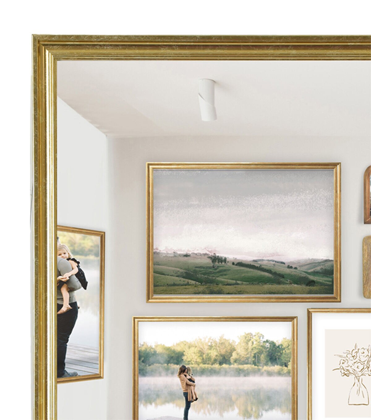 24 x 36 Traditional Brass Poster Frame by Place & Time