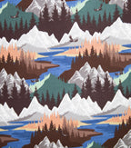 Super Snuggle Mountain Landscape Flannel Fabric
