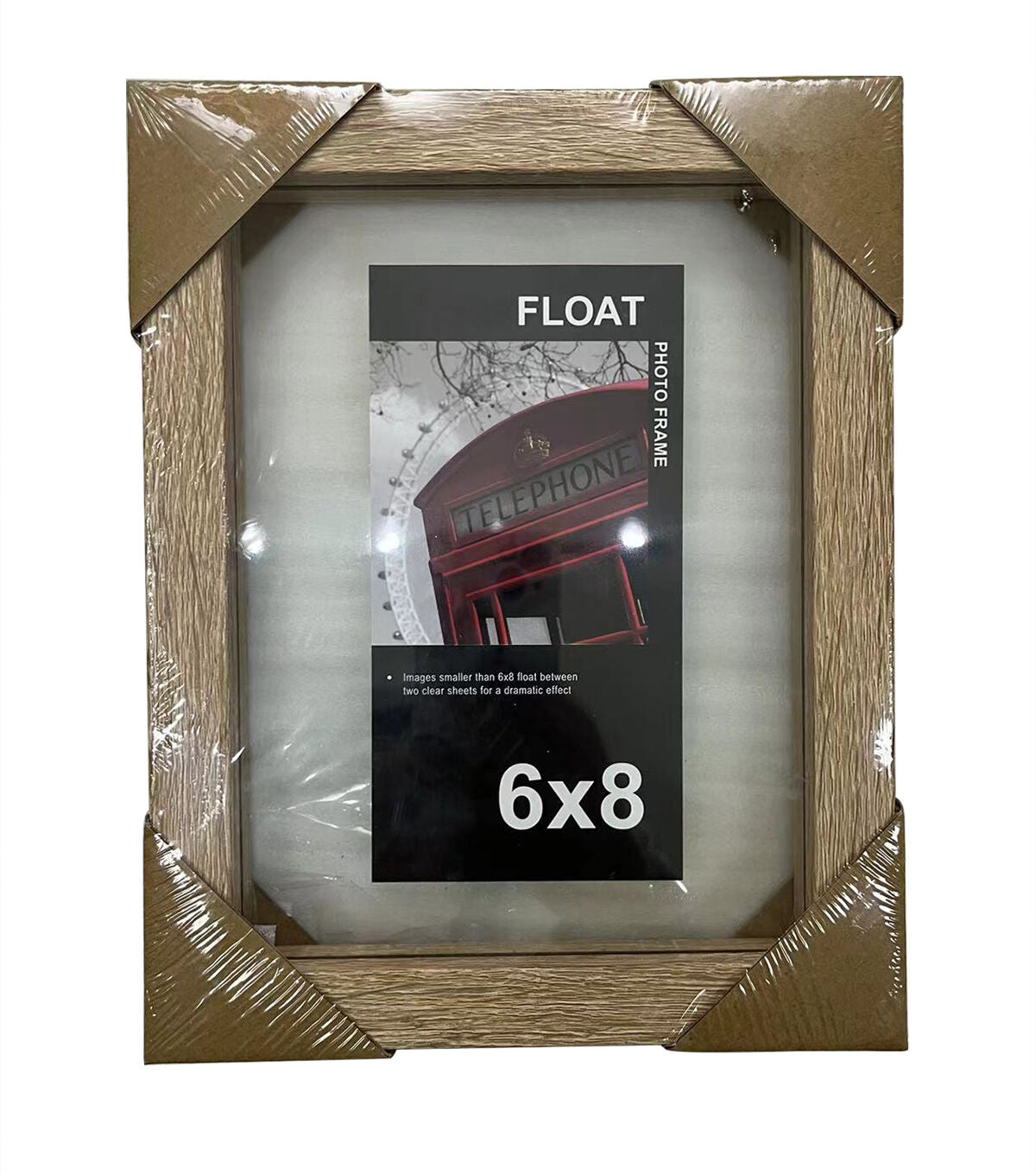 Innovative Home Creations 6 x 8 Natural Wood Float Frame