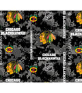 Chicago Blackhawks Fleece Fabric Digital Camo
