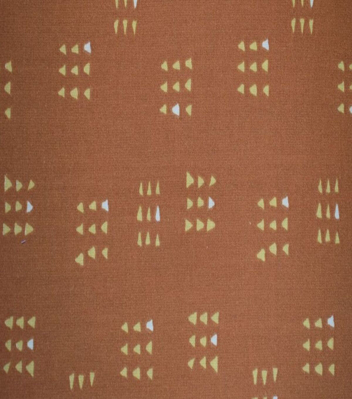 Square Clusters on Brown Quilt Cotton Fabric by Quilter's Showcase