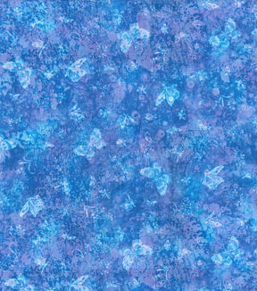 Fabric Traditions Blue Butterflies Cotton Fabric by Keepsake Calico