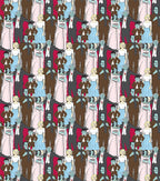 Munsters Cast Packed Halloween Cotton Fabric