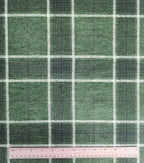 Green Plaid Luxe Flannel Fabric