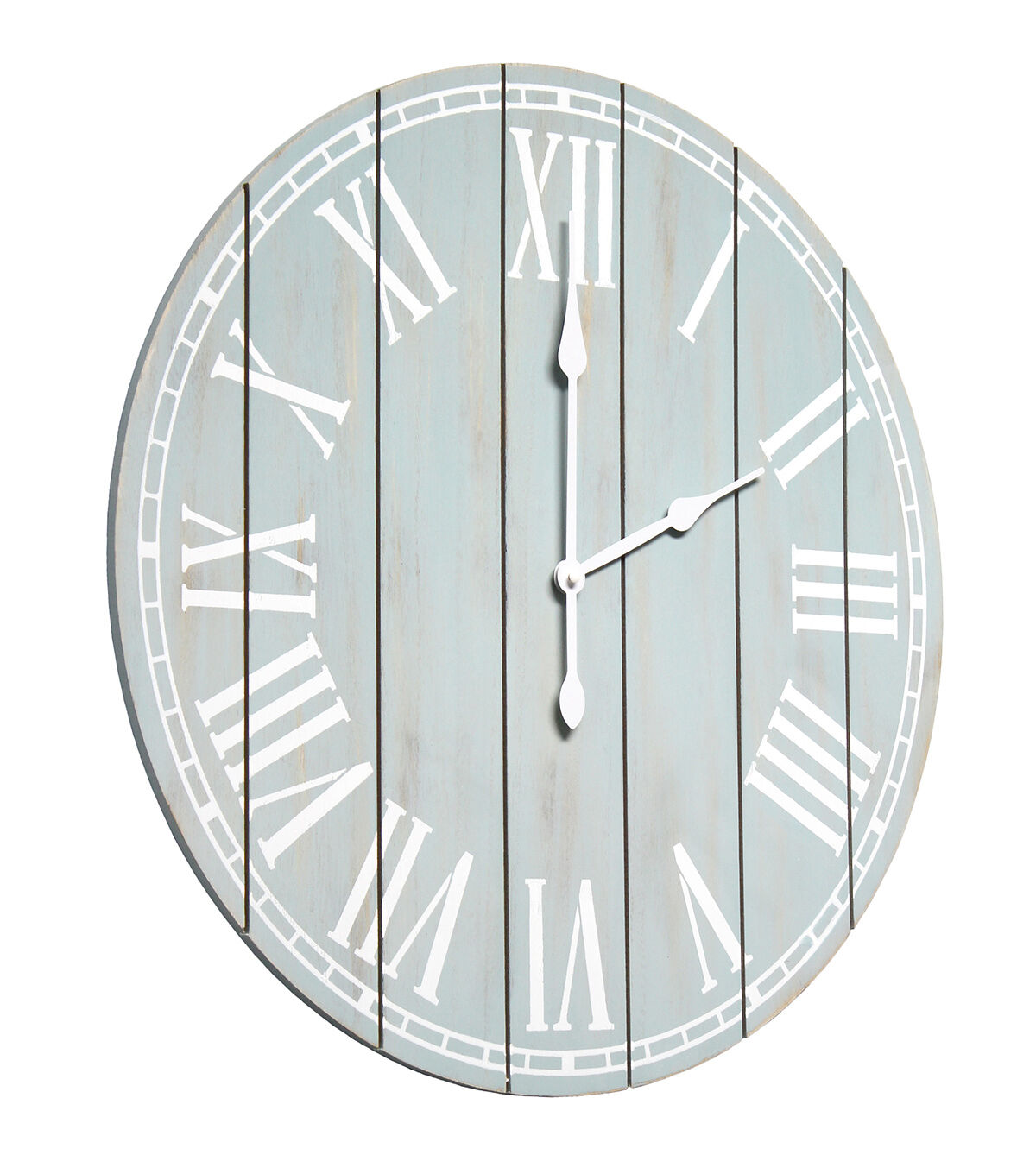 All The Rages Wood Plank 23 Large Rustic Coastal Wall Clock