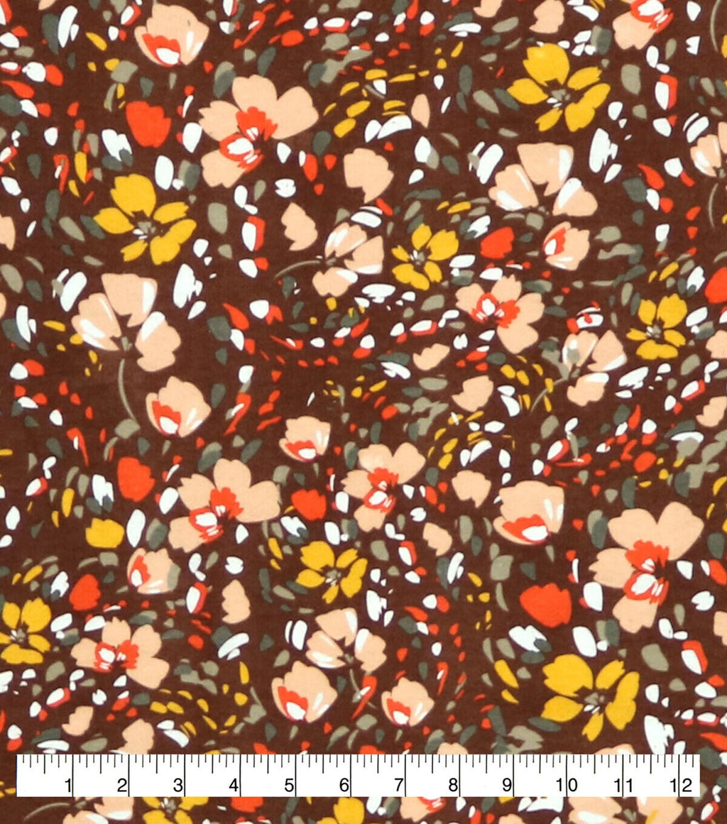 Floral 108 Wide Flannel Fabric