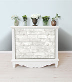 WallPops NuWallpaper Grey White Brick