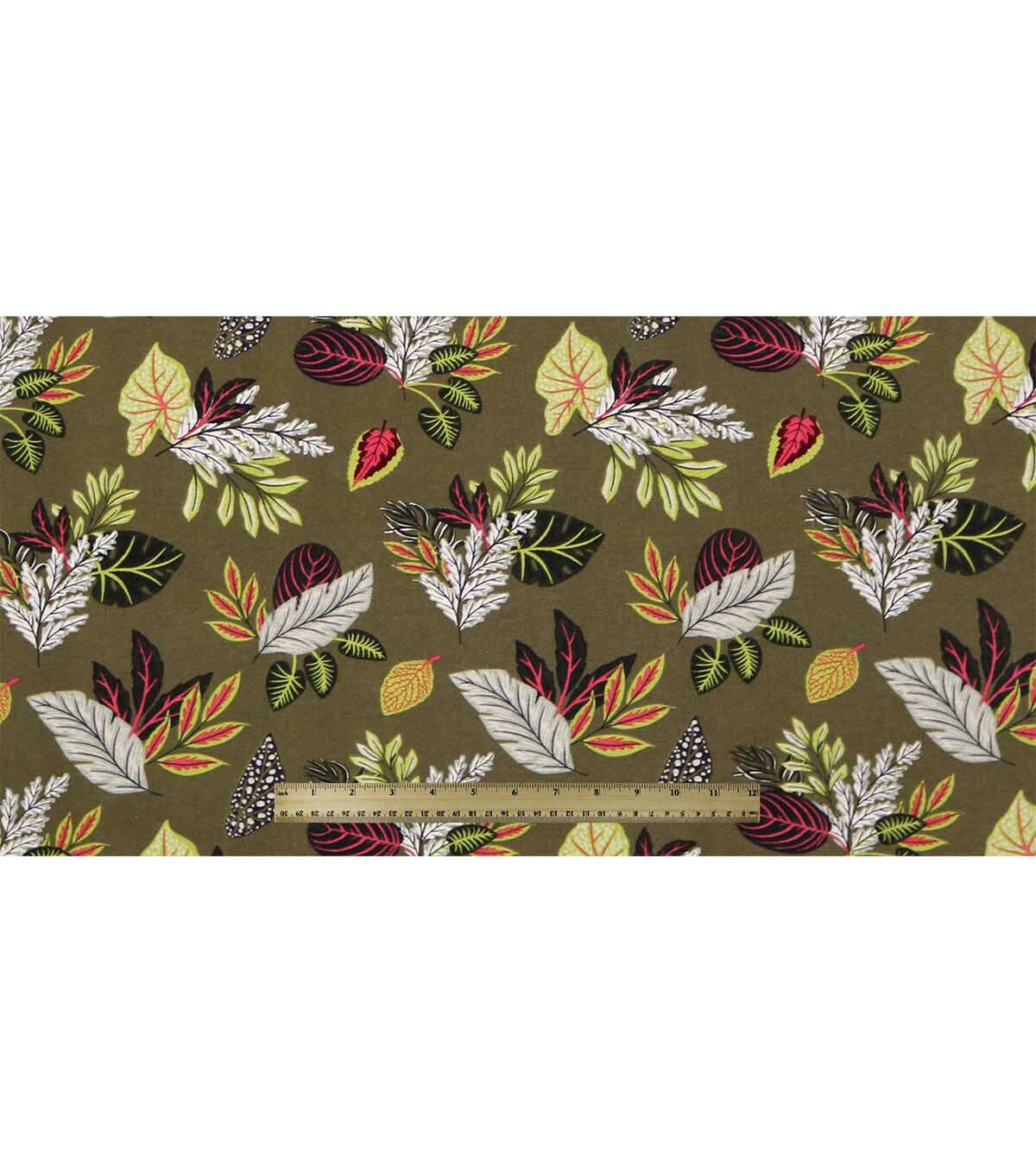 Green Leaf Variety Super Snuggle Flannel Fabric