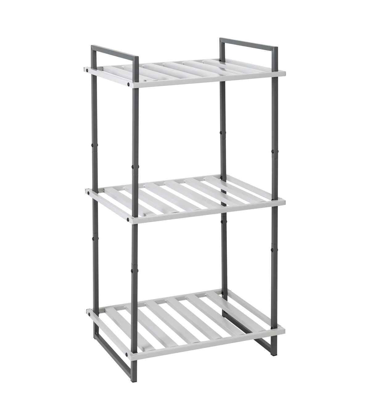 Honey Can Do 20 x 37.5 Gray Steel 3 Tier Metal Shelf