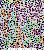 Rainbow Leopard Super Snuggle Flannel Fabric
