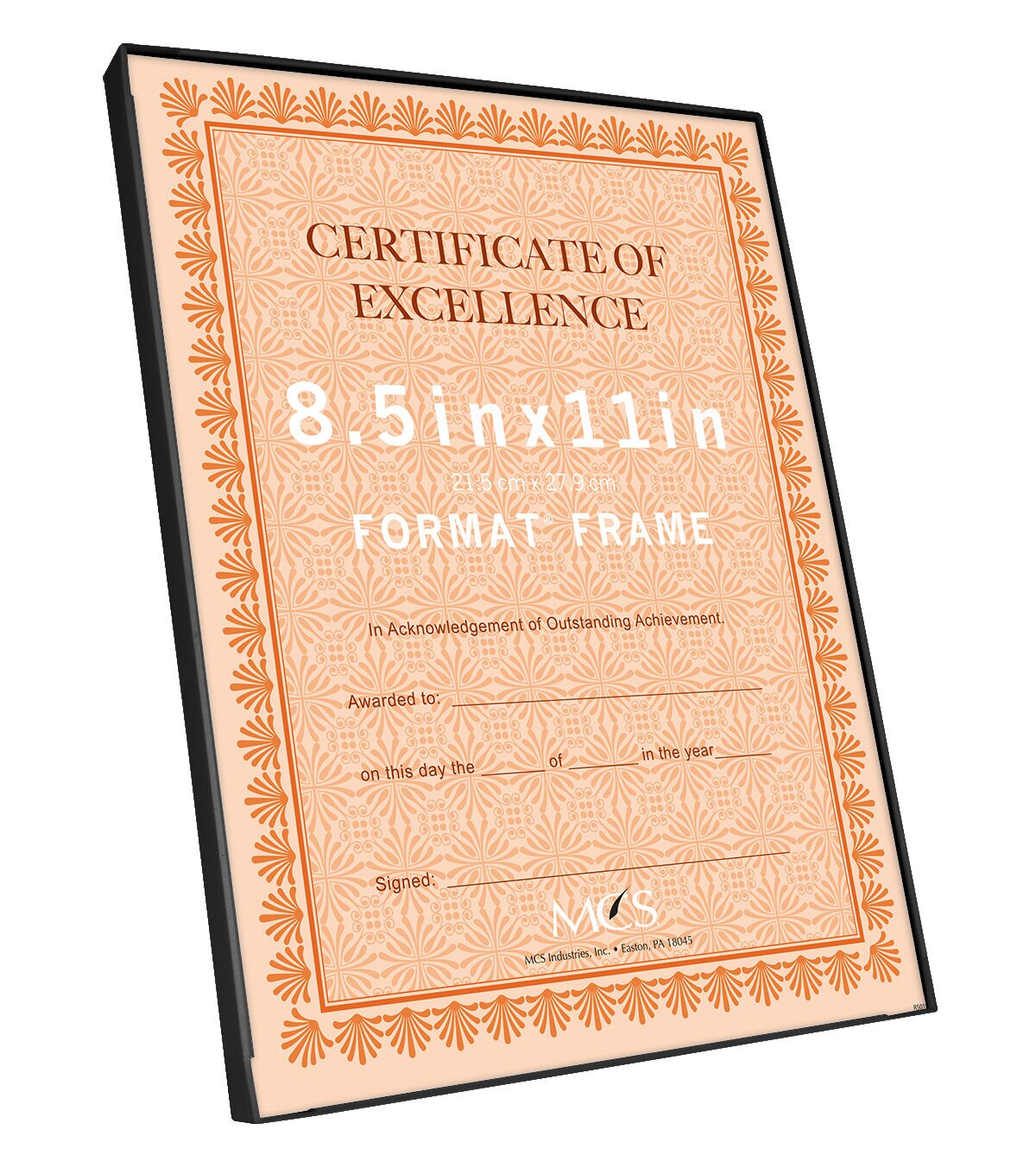 MCS 8.5 x 11 Front Loading Black Wall Frame