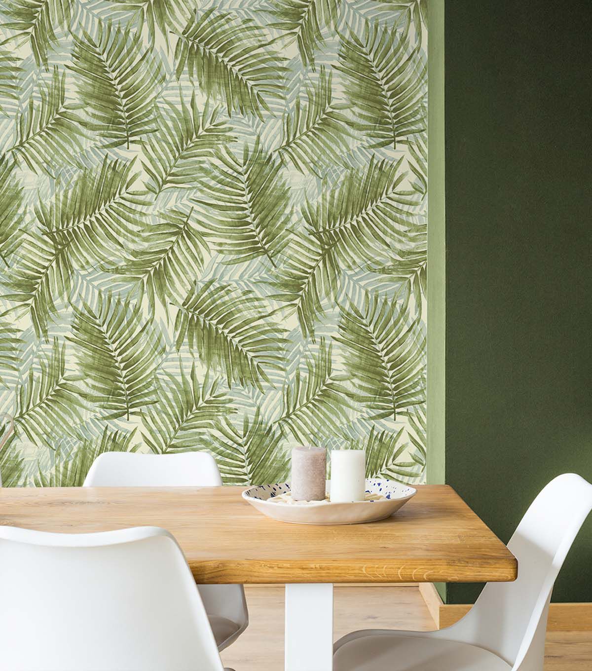 Tommy Bahama 20.5' x 18' Seamist Escape Route Peel & Stick Wallpaper