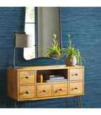 RoomMates Wallpaper Blue Grasscloth