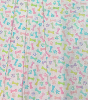 Paws & Bones Easter Cotton Fabric