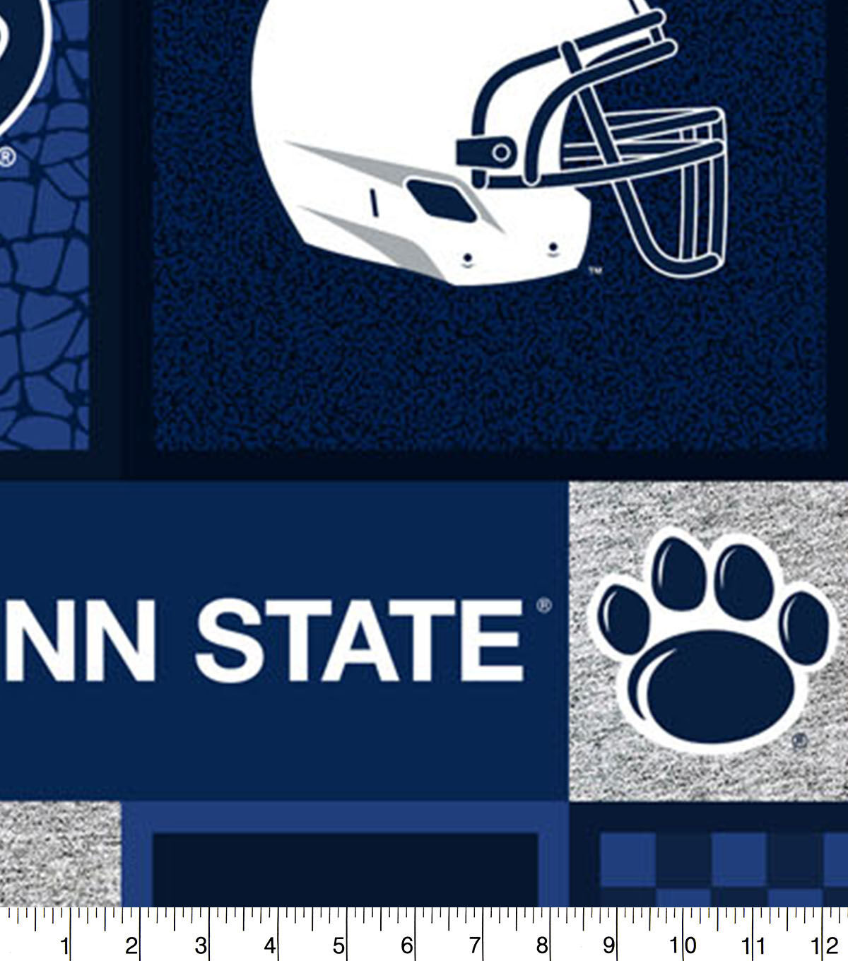 Penn State Nittany Lions Fleece Fabric College Patches
