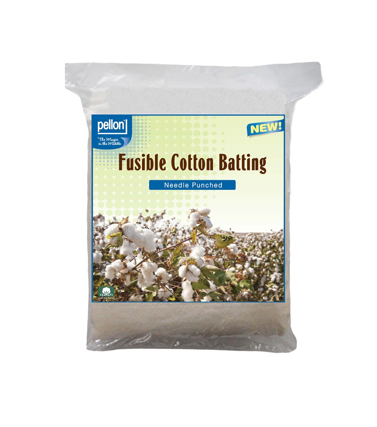 Pellon Needle Punched Fusible Cotton Batting Craft Size 34 x 45