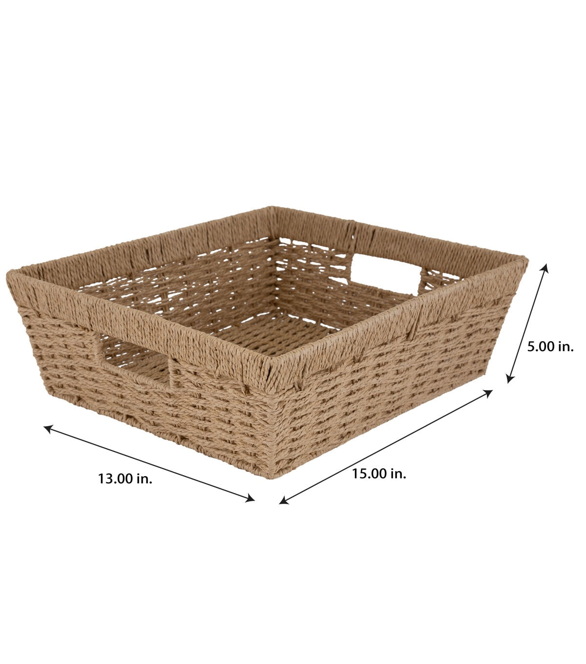 Simplify 15 x 13 Dutch Weave Shelf Storage Basket