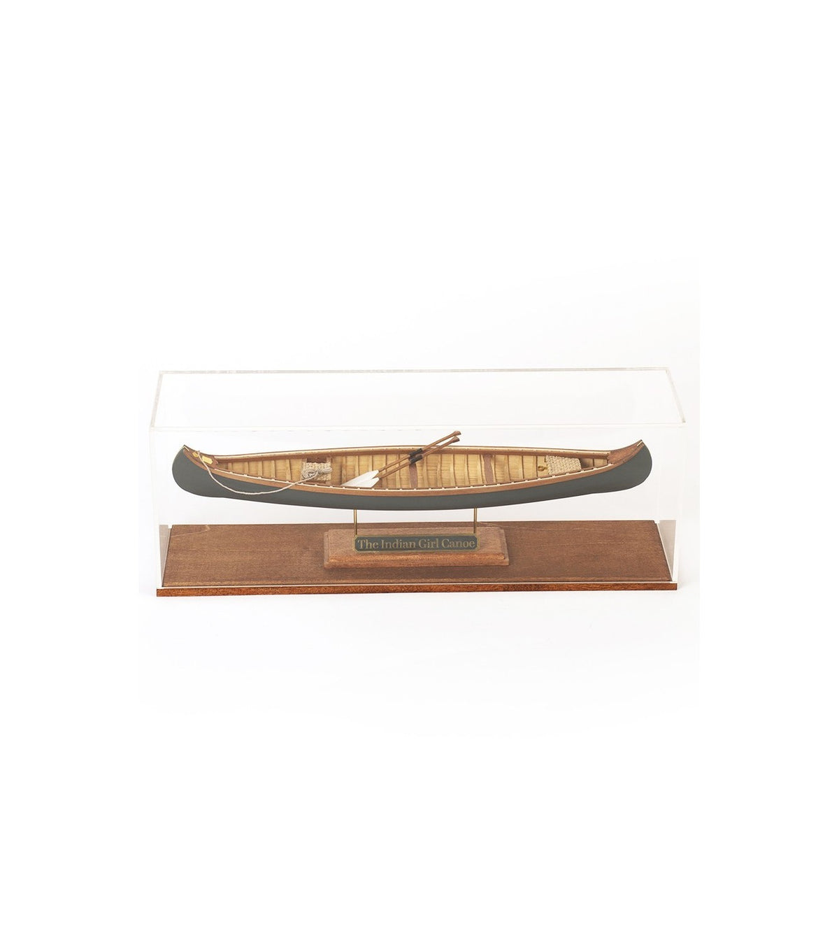 Methacrylate Showcase for The Indian Girl Canoe Model