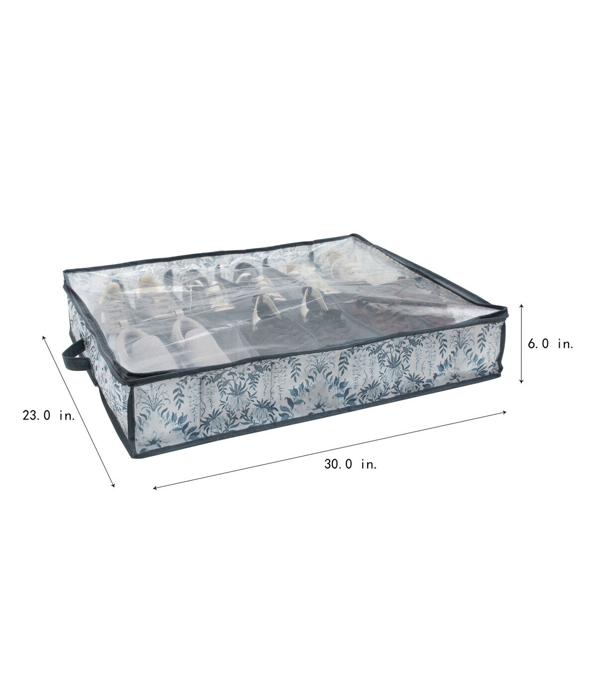 Laura Ashley 29 x 24 Parterre 12 Pair Under The Bed Shoe Storage Bag