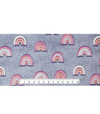 Sew Lush Rainbow Embossed Fleece Fabric