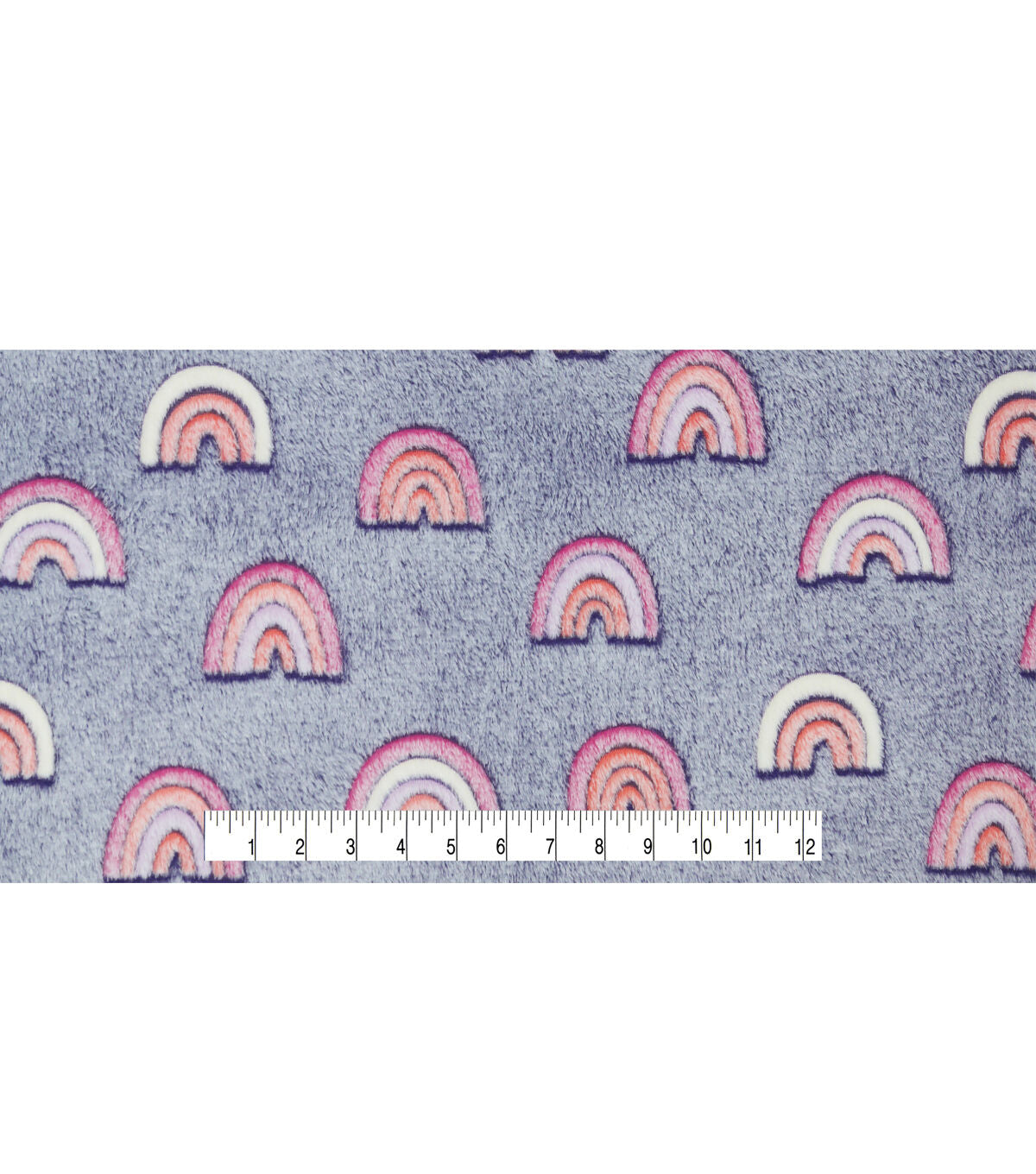 Sew Lush Rainbow Embossed Fleece Fabric
