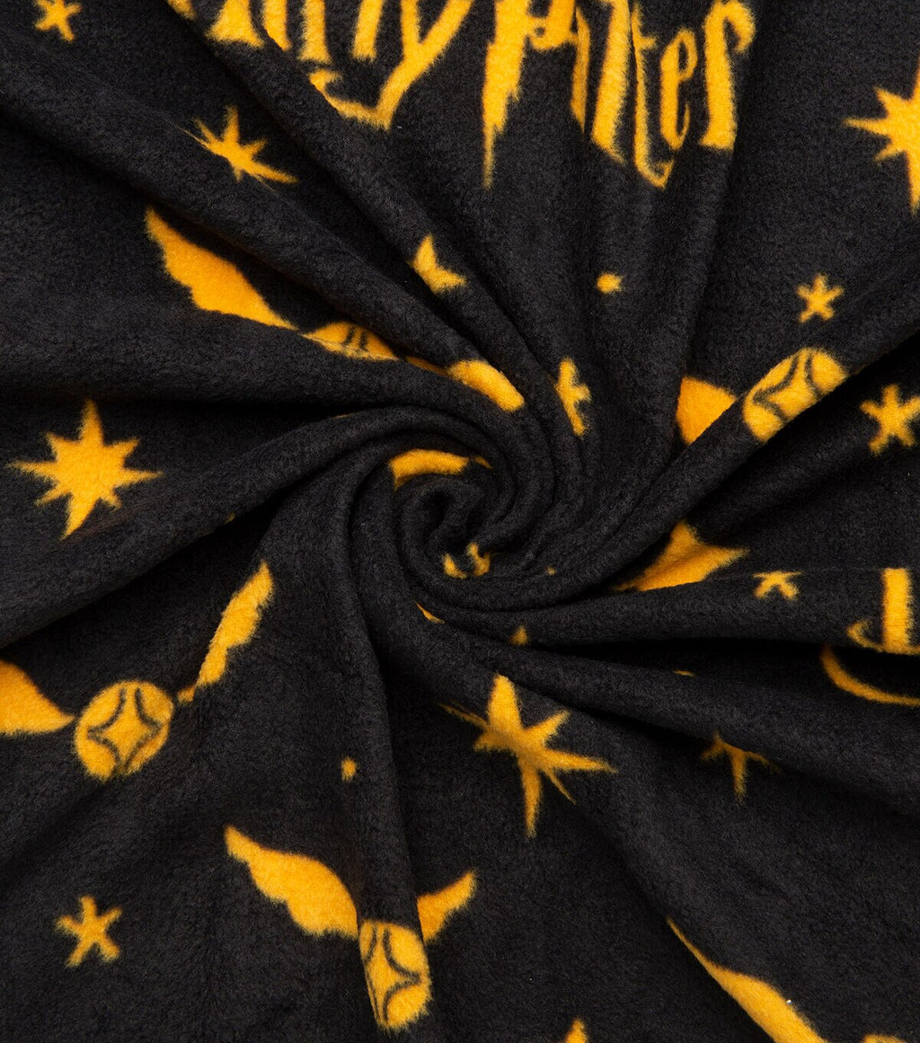 Harry Potter Quidditch Snitch Fleece Fabric
