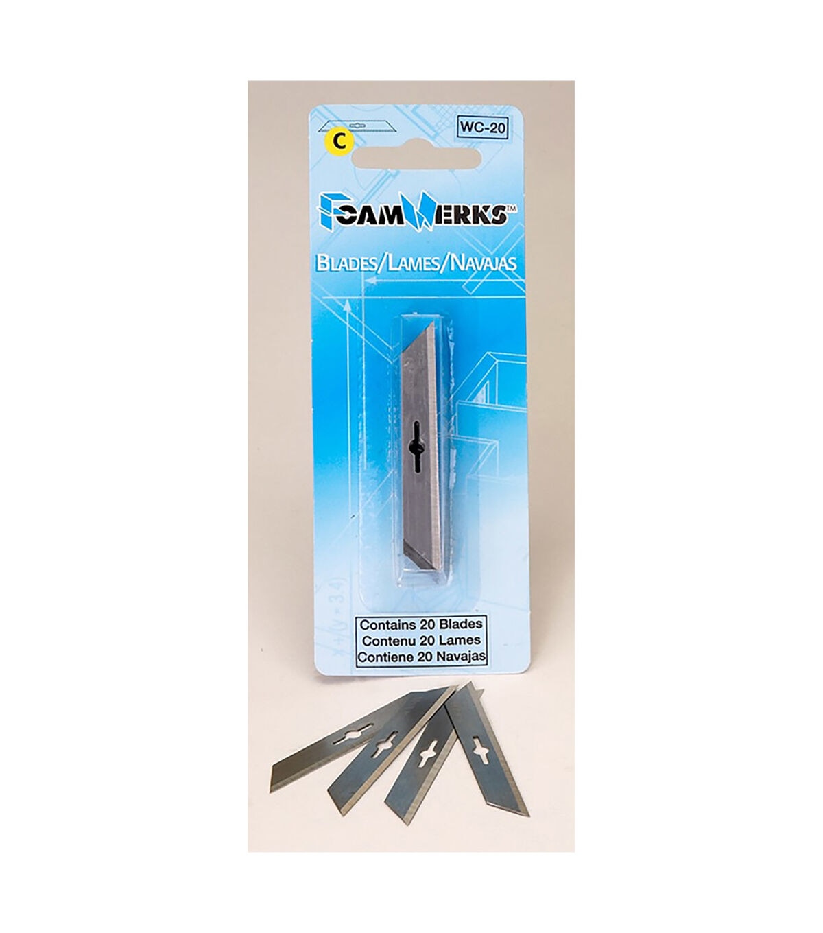 Logan 20pk FoamWerks C Cutter Replacement Blades