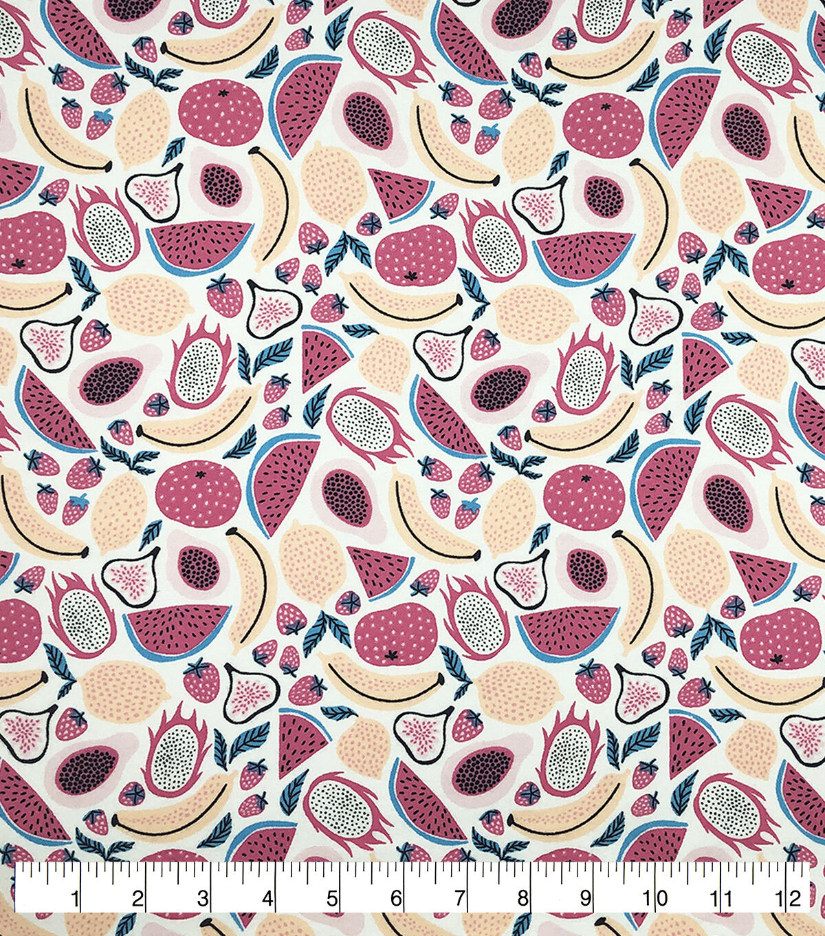 Pink Fruit Super Snuggle Flannel Fabric