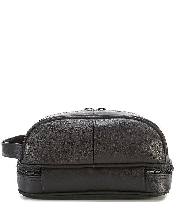 Bottom Zip Leather Travel Kit