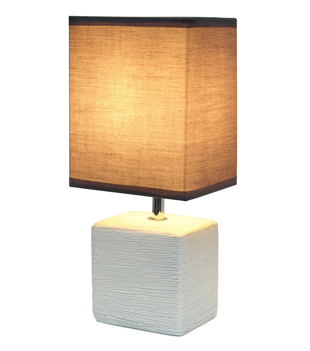 All The Rages Marbled Ceramic Table Lamp with Fabric Shade