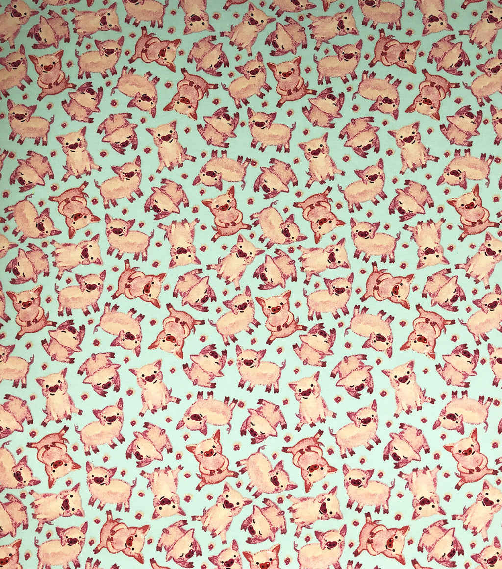 Pigs Super Snuggle Flannel Fabric