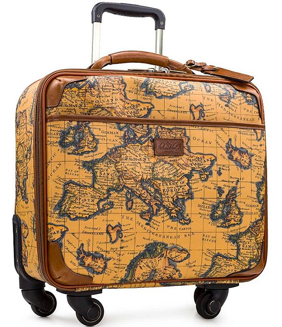 European Map Soft Side Collection 18 Underseat Spinner