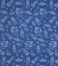 Space Doodles Super Snuggle Flannel Fabric