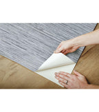 RoomMates Faux Grasscloth Peelable Wallpaper Blue