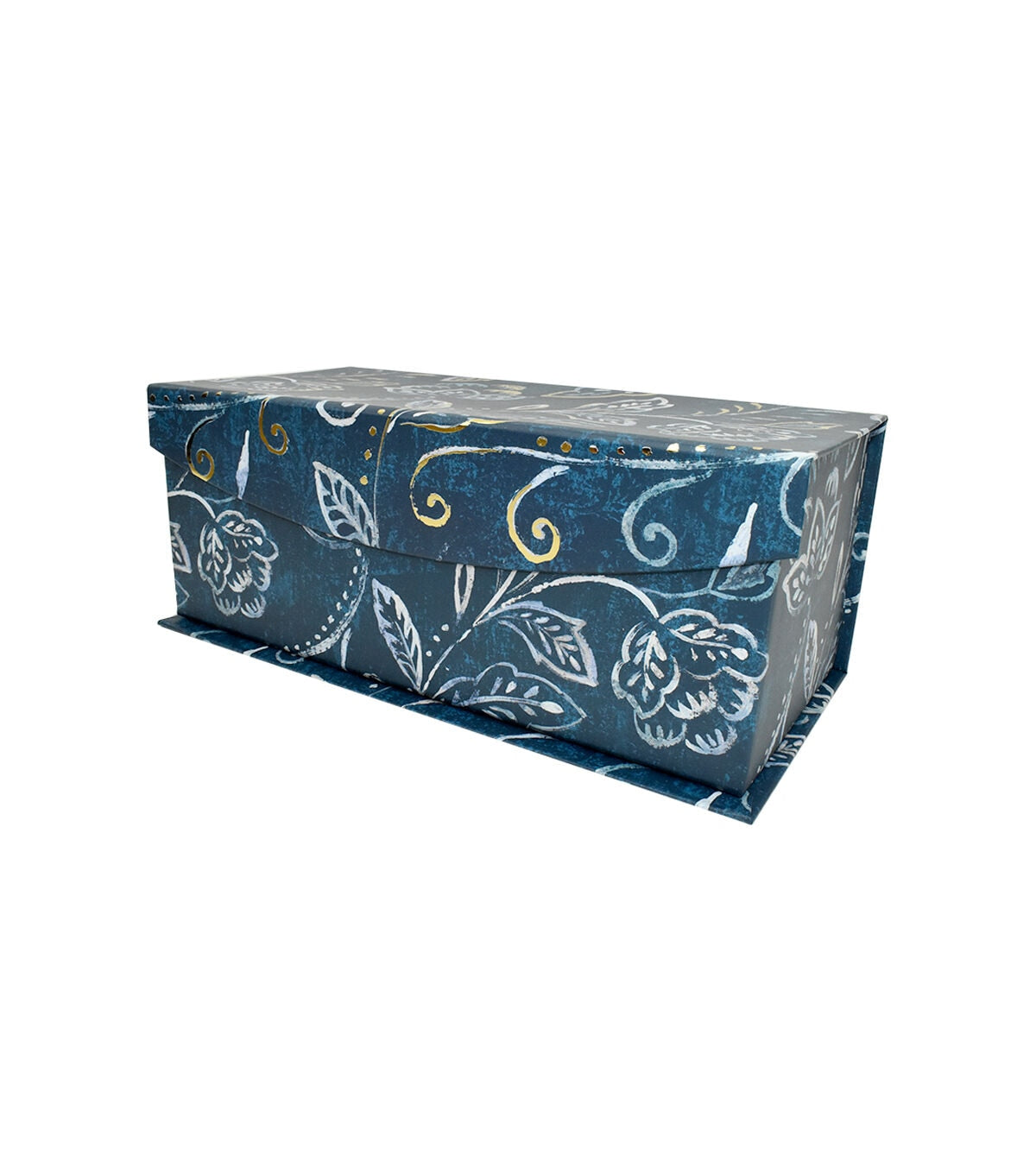 11.5 Navy Exotic Elegance Fliptop Box by Hudson 43