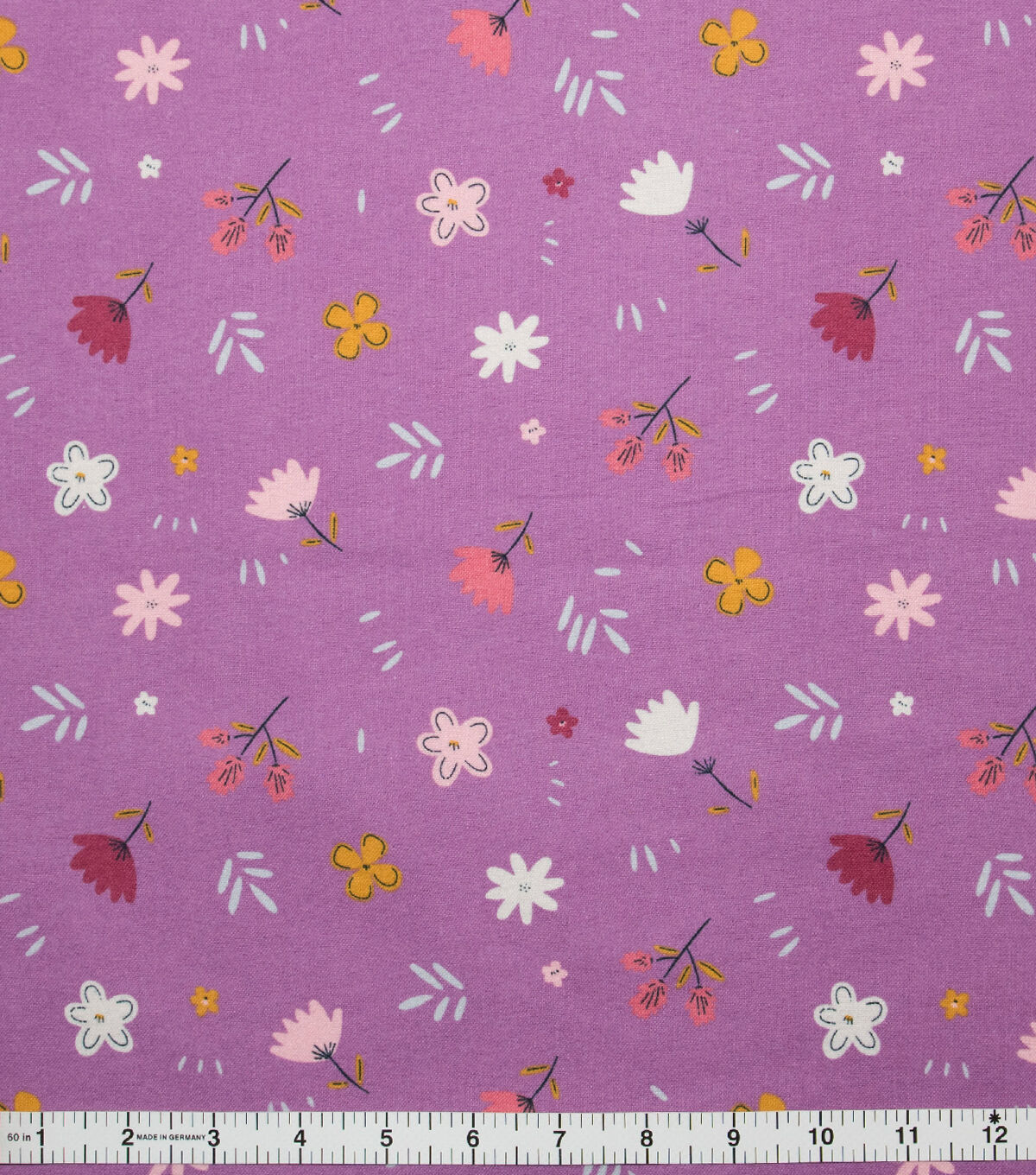 POP! Floral Purple Super Snuggle Flannel Fabric