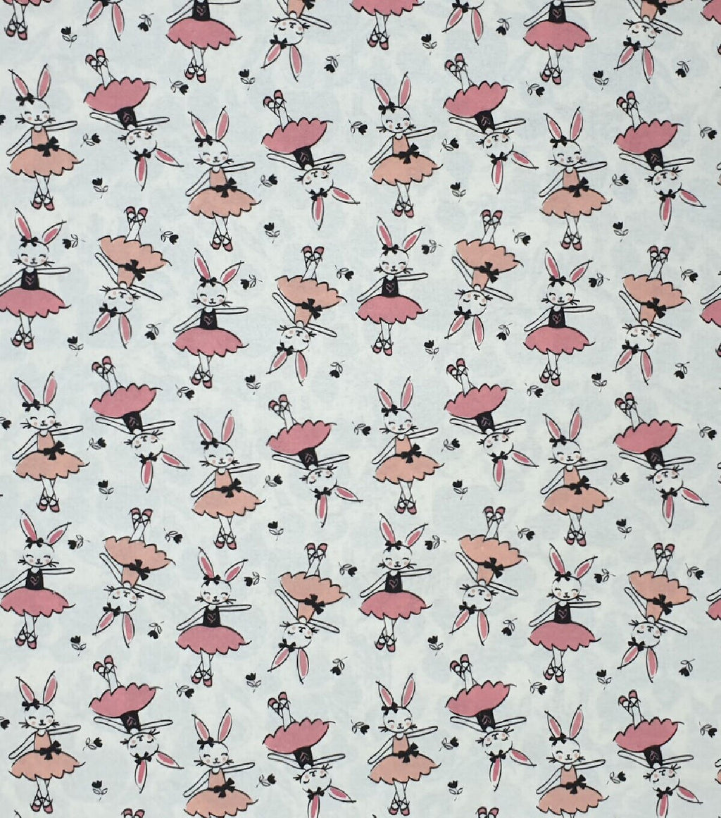 Ballerina Bunny Super Snuggle Flannel Fabric