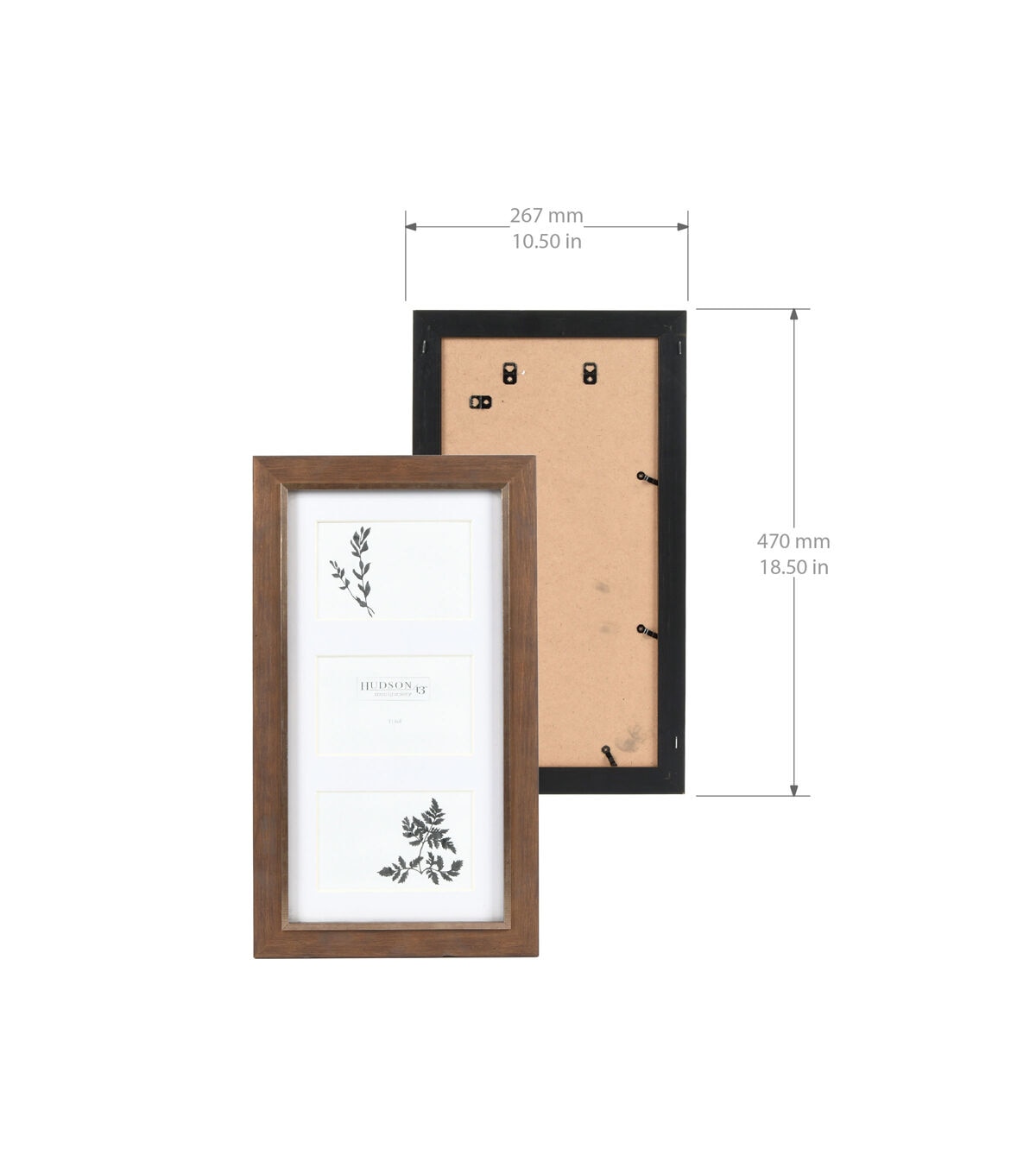 4 x 6 Wood 3 Photo Collage Frame by Hudson 43