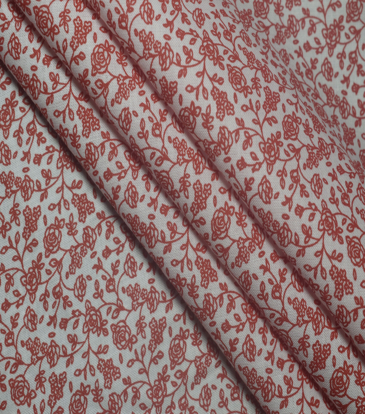 Rose Vine on Red Quilt Cotton Fabric by Quilter's Showcase
