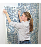RoomMates Wallpaper Mediterranean Tile