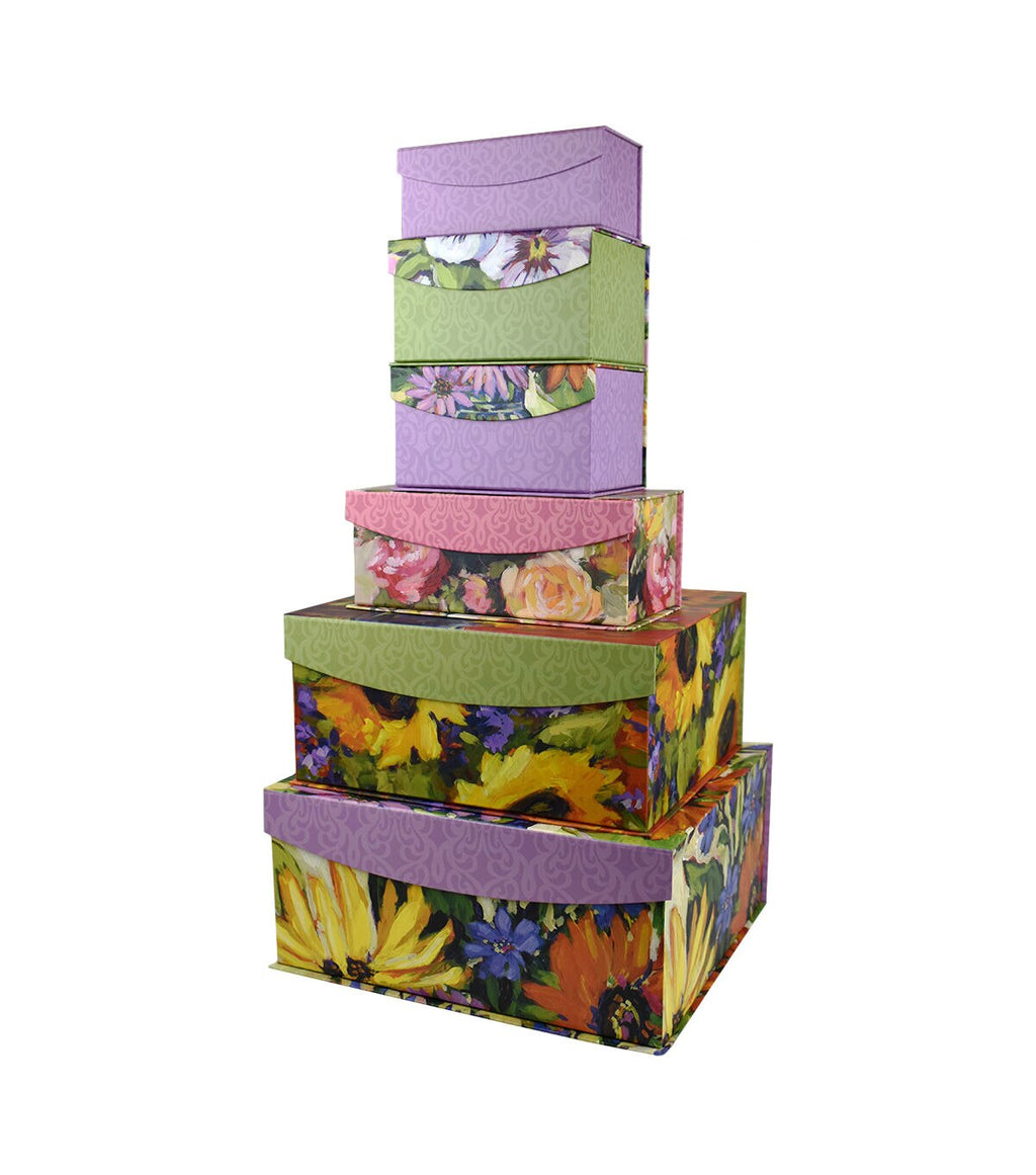 16 Gallery Floral Fliptop Box