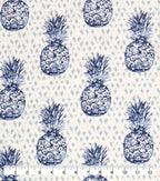 Pineapple Blue Super Snuggle Flannel Fabric