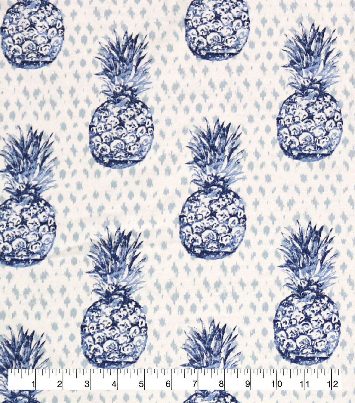 Pineapple Blue Super Snuggle Flannel Fabric