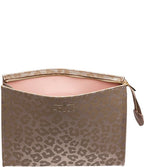 Vegan Leather Leopard Accessory Pouch