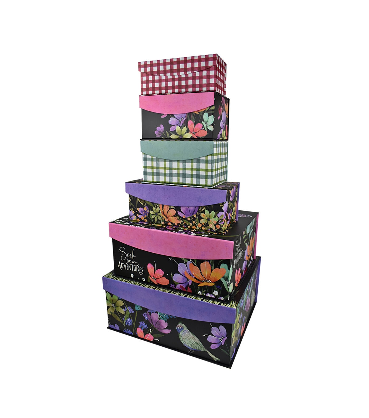 8 Green Plaid Fliptop Box by Hudson 43
