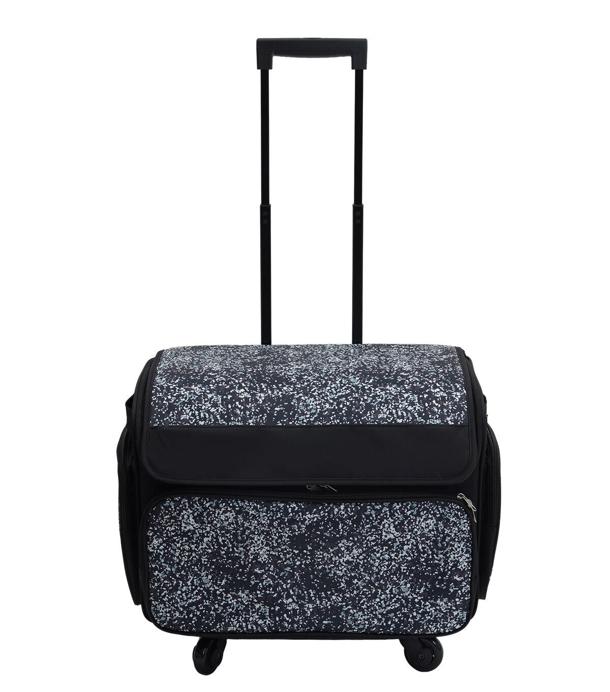 13 x 18 Black Dots Rolling Sewing Machine Storage Tote by Top Notch