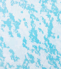 Blue Textured Snow Luxe Flannel Fabric