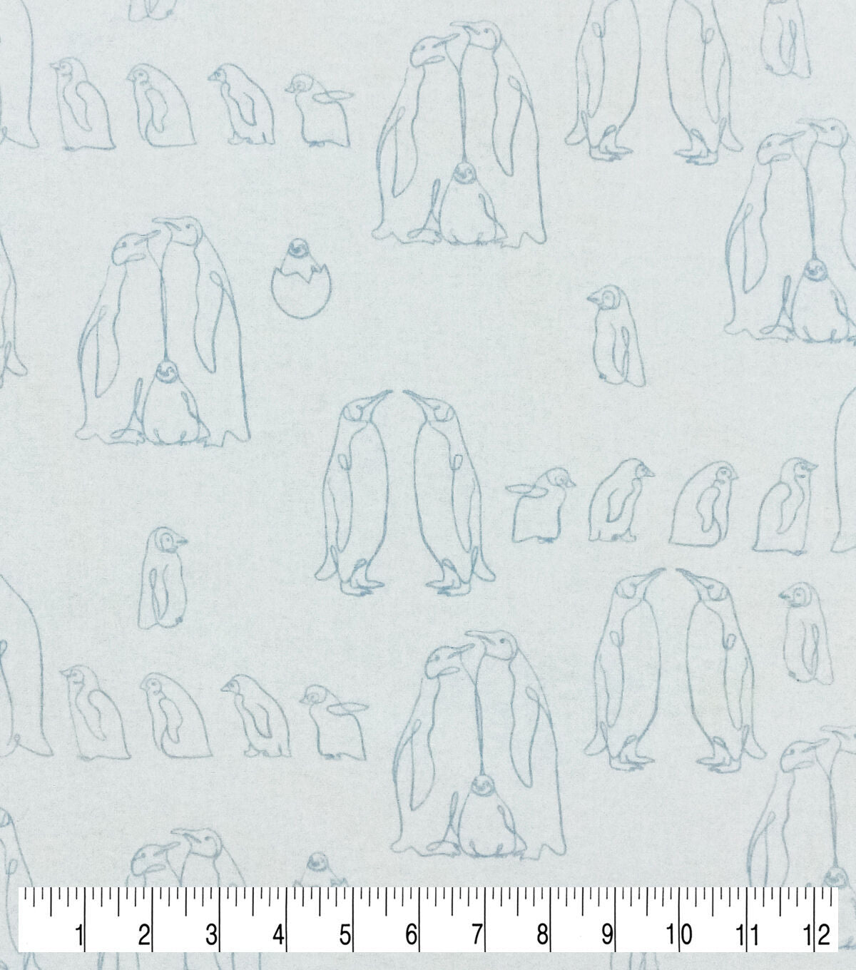 Penguins Super Snuggle Flannel Fabric